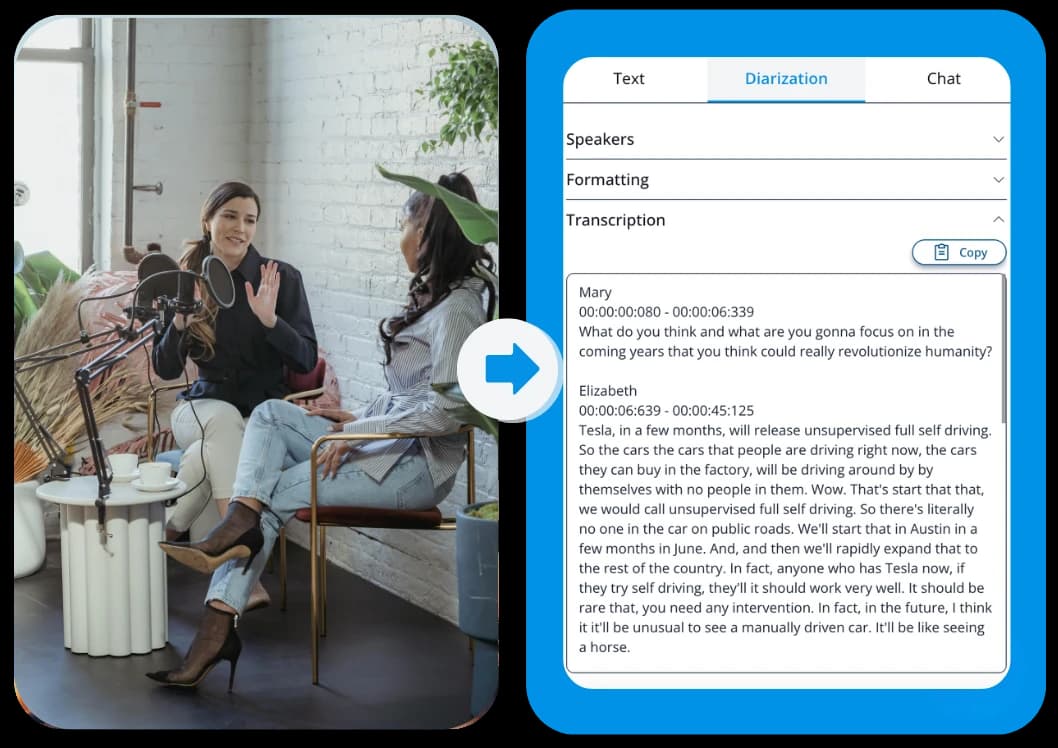 Video To Text AI Features